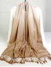 Solid Color Two-Tone Shawl Scarf